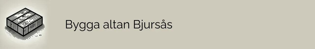 Bygga altan Bjursås